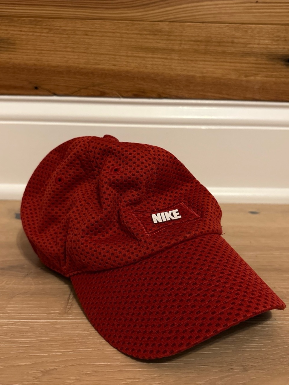 Nike Red Mesh Performance Cap for Men